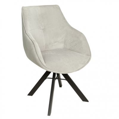 Scaun Vegas Rotativ Negru Si Gina Darkgrey
