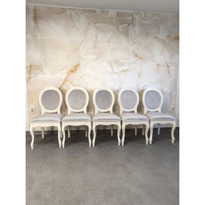 SET 6 SCAUNE ALIS  CADRUL LEMN IVORY 1 set disponibil