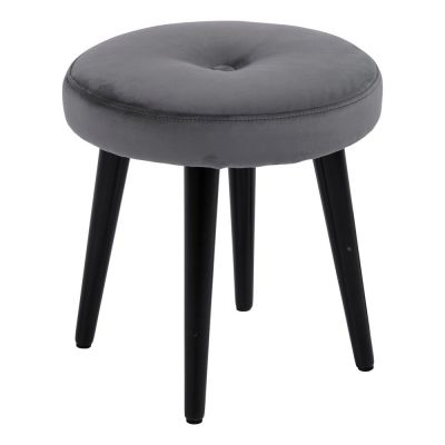 Scaun de catifea gri Frisco - Actona Scaun de catifea gri Frisco - Actona