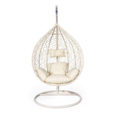 Fotoliu suspendat din ratan artificial crem Noela - Bonami Selection