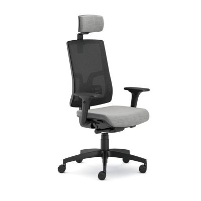 Scaun ergonomic cu tetiera Pure Negru Mesh PDH