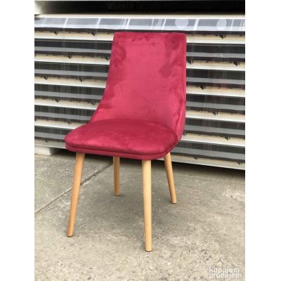 SCAUN LD 6 TAPITAT CULOARE ROSU