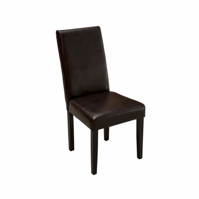 Scaun living OLIMP, piele ecologica, wenge, 46x46x97 cm