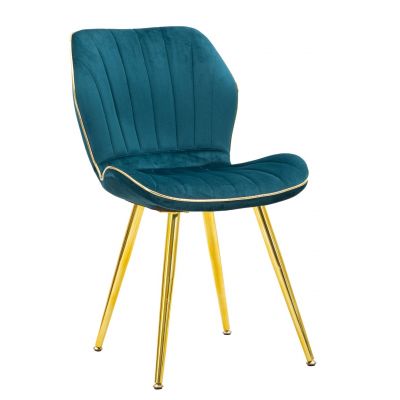 Set 2 scaune Paris Space, Mauro Ferretti, 46x58x77 cm, lemn, turcoaz