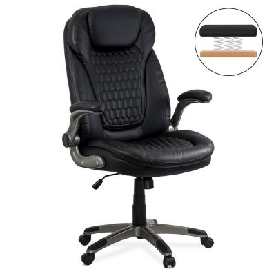 Scaun directorial cu arcuri rezistent 130 KG OFF 320 negru