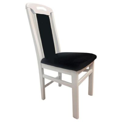 Scaun living SB Tim alb/negru, 40x43x96 cm