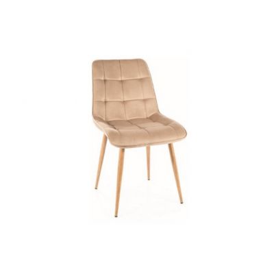 Scaun beige CHIC D VELVET