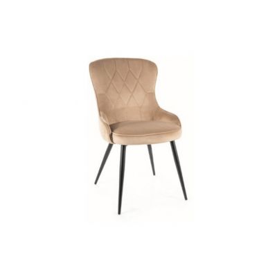 Scaun beige LOTUS VELVET