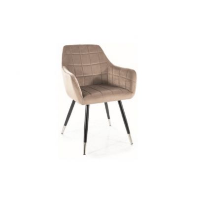 Scaun beige NUXE VELVET