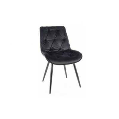 Scaun black CHERRY II VELVET
