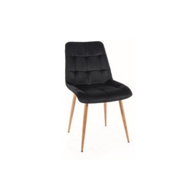 Scaun black CHIC D VELVET