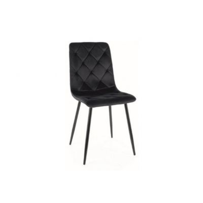 Scaun black JERRY VELVET