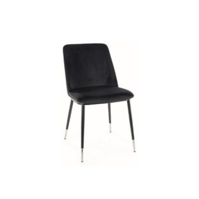 Scaun black JILL VELVET