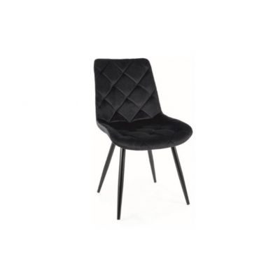 Scaun black RALPH VELVET