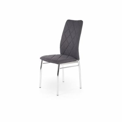 Scaun CHAIR K309, tapitat, gri inchis, 43x57x97 cm