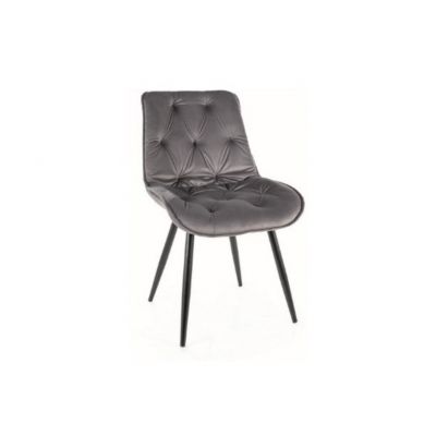Scaun grey CHERRY II VELVET