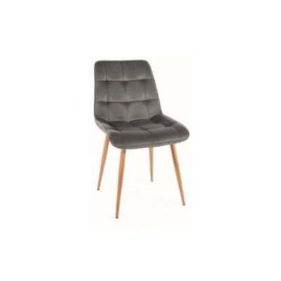 Scaun grey CHIC D VELVET