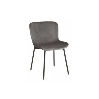 Scaun grey COLBY VELVET