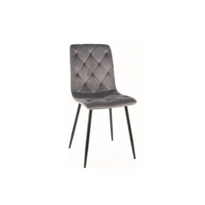 Scaun grey JERRY VELVET