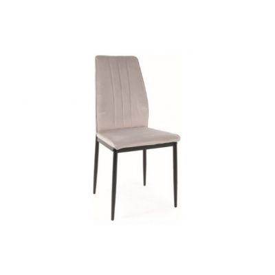 Scaun light grey ATOM VELVET