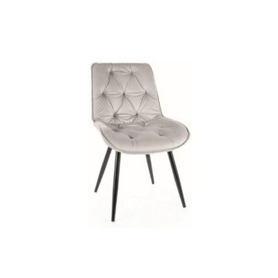 Scaun light grey CHERRY II VELVET
