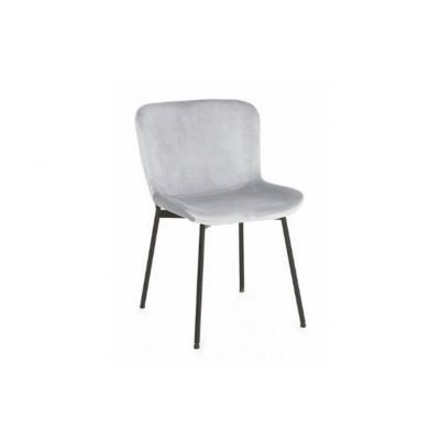 Scaun light grey COLBY VELVET