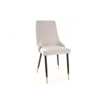Scaun light grey PIANO VELVET
