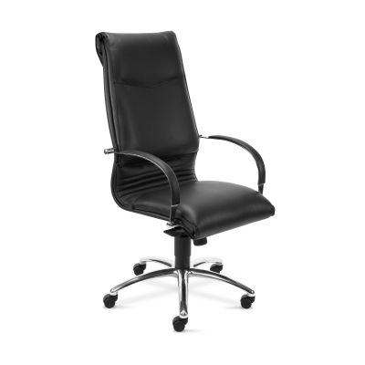 Scaun managerial ergonomic piele eco negru Artis High Back Scaun managerial piele ECO Artis high back negru