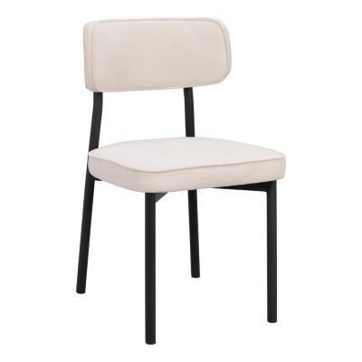 Scaune de dining albe/bej 2 buc. Paisley - Rowico ieftin Scaune de dining albe/bej 2 buc. Paisley - Rowico ieftin