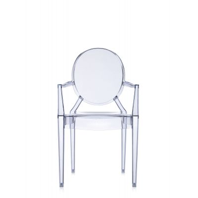 Set 2 scaune Kartell Louis Ghost design Philippe Starck bleu transparent