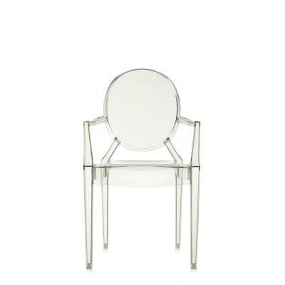 Set 2 scaune Kartell Louis Ghost design Philippe Starck verde transparent