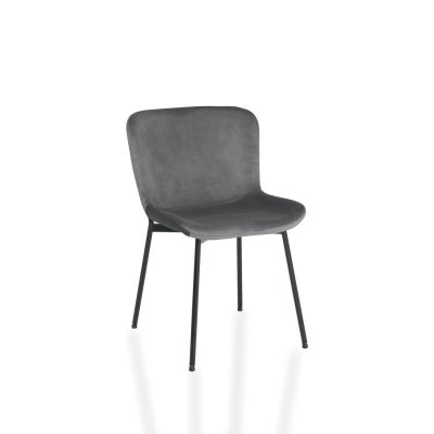 Scaun Colby, Stofa Gri Tip Catifea, Bluvel 14