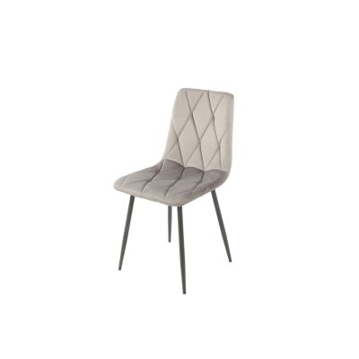 Scaun Savier, 44x55x87.5 cm Velvet Silver