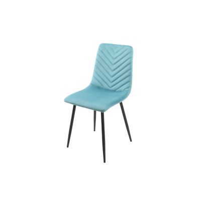Scaun Vector, 44x55x87.5 cm, Velvet Albastru Marin