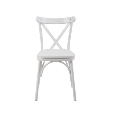 Scaun, Vella, Oliver Chair, 46x87x48 cm, PAL, Alb