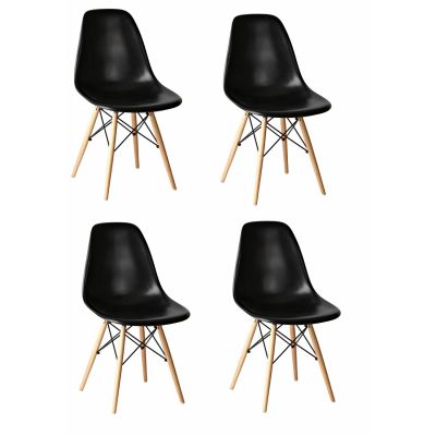Set 4 Scaune Eiffel Negru