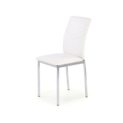 Scaun K137 piele ecologica alb