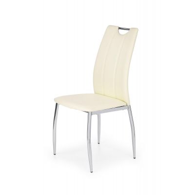 Scaun K187 piele ecologica alb