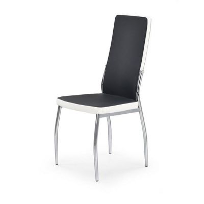 Scaun K210 piele ecologica negru alb