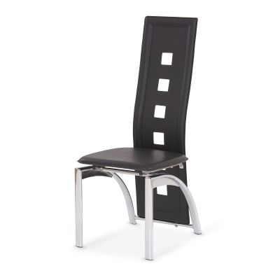Scaun K4 pvc negru