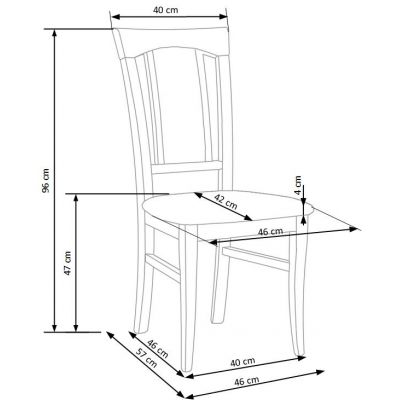 Scaun Konrad material crem nuc