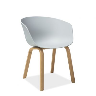 Scaun Ego gri deschis - H 76 cm