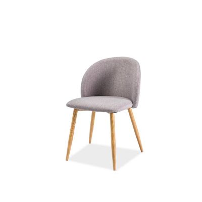 Scaun tapitat Erin gri - H 77 cm