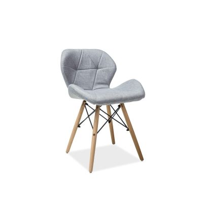 Scaun tapitat Matias II gri - H 72 cm