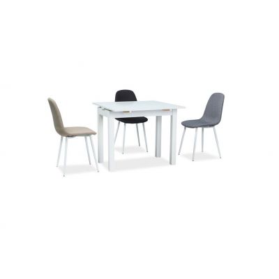 Scaun textil Fox bej-alb - H 86 cm