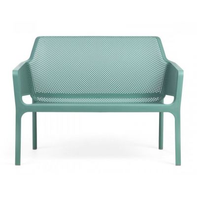 Banca exterior Nardi Net 116x70cm h 86cm verde salice