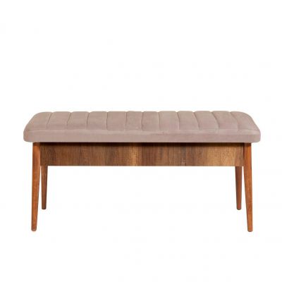 Bancă Vina Bench, Nuc, 48x48x110 cm ieftin