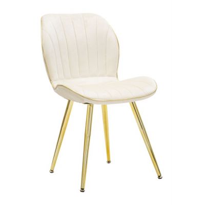 Mauro Ferretti SET SCAUNE PARIS SPACE CREM/AURIU 2 BUC CM 46X58X77