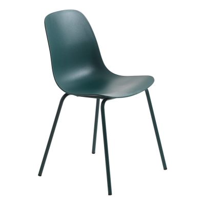 Scaun de dining turcoaz din plastic Whitby – Unique Furniture