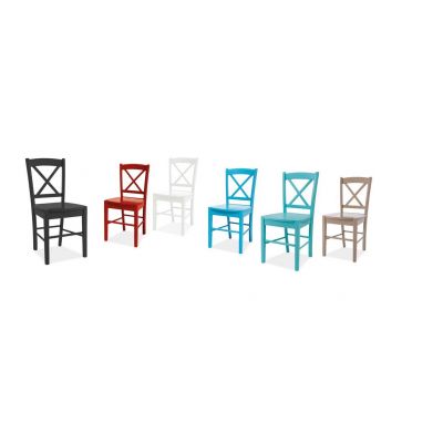 Scaun lemn CD-56 negru - H 85 cm